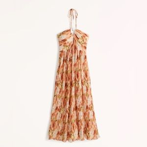 NWOT Abercrombie Drama Halter Maxi Dress | M